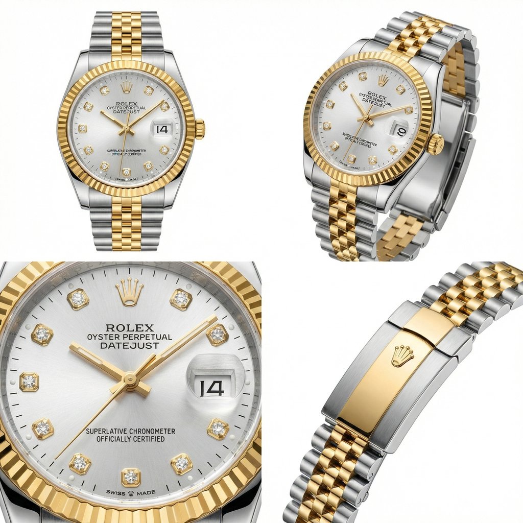 Rolex Oyster Dual Tone Watch
